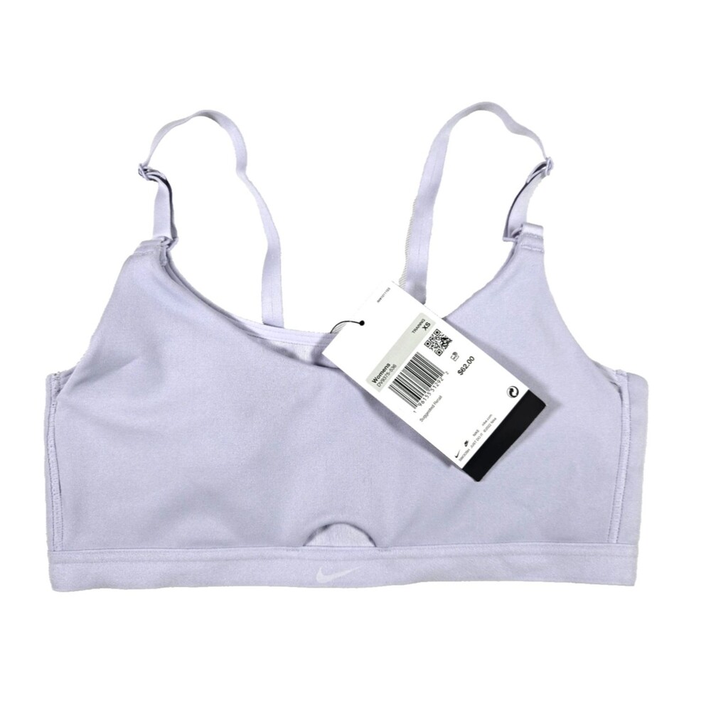 Nike Alate Women's XS Light-Support Lined Ribbed Nursing Bra Purple New